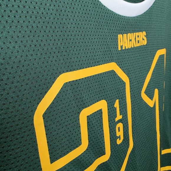 Victoria's Secret PINK Green Bay Packers NFL Football Jersey Size Large Green - Picture 5 of 12
